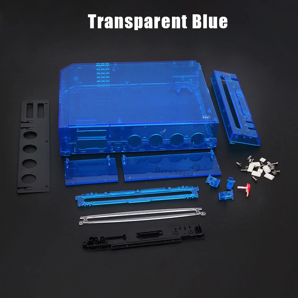 Black White Blue Transparent Color Full Set Housing Case Cover Replacement for Wii Accessories Game Console with Retail Package