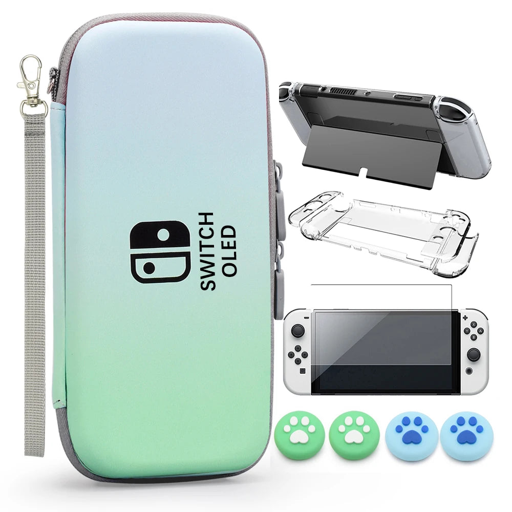 PU Waterproof Console Box PC Hard Shell Cover Case Joycon Protective Case For Nintendo Switch Oled Game Accessories Storage Bag