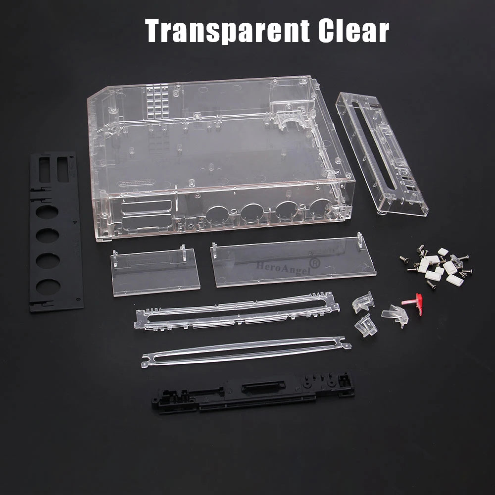 Black White Blue Transparent Color Full Set Housing Case Cover Replacement for Wii Accessories Game Console with Retail Package