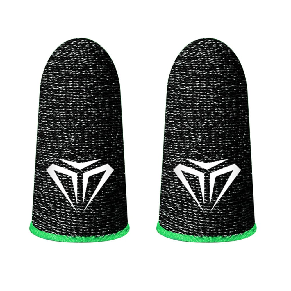 2pcs Finger Cover Breathable Game Controller Finger Sleeve For Pubg Sweat Proof Non-Scratch Touch Screen Gaming Thumb Gloves