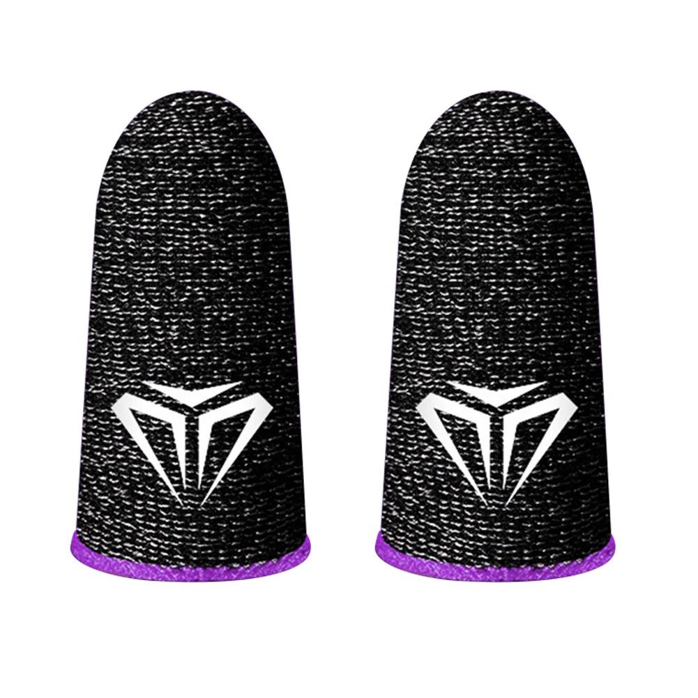 2pcs Finger Cover Breathable Game Controller Finger Sleeve For Pubg Sweat Proof Non-Scratch Touch Screen Gaming Thumb Gloves