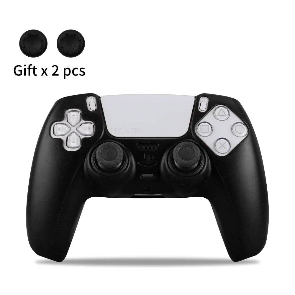Protective Cover Skin for Playstation 5 Controller Anti-slip Silicone Case for PS5 Slim Gamepad Cover Thumb Grips Accessories