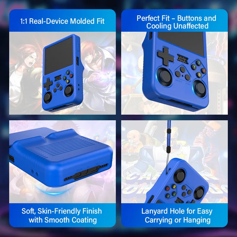 Protective case For R36S Silicone Case Soft 360° drop protection Case For R36s Handheld Game Console Accessories