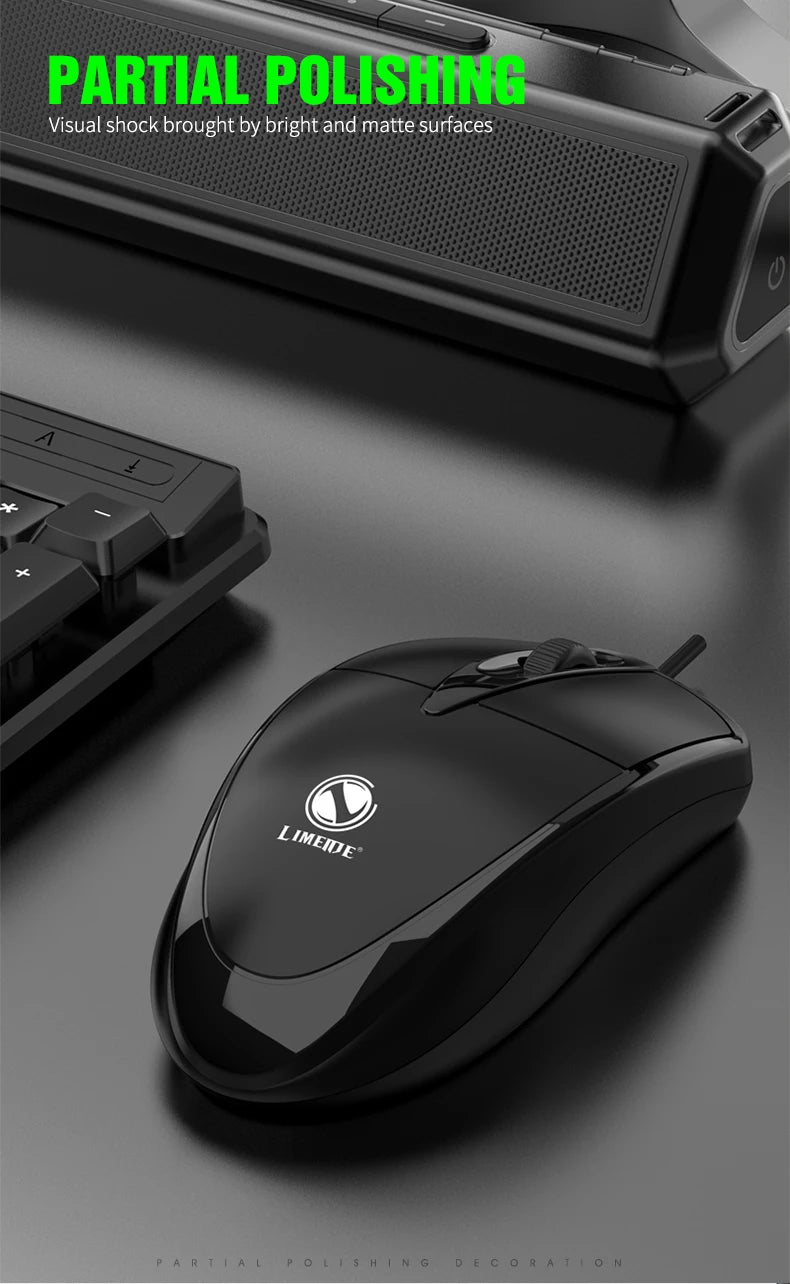 301 Wired Mouse Office Gaming Desktop Computer Laptop Business Mouse USB Optical Mouse