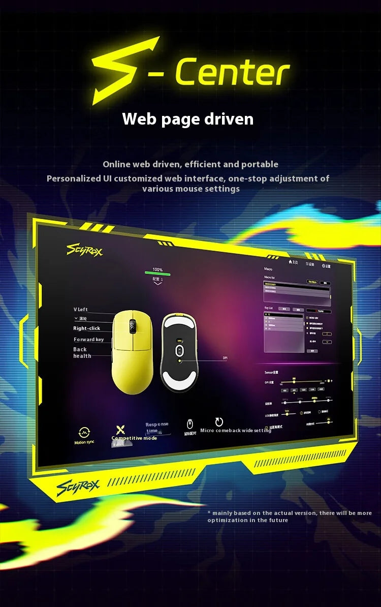 Scyrox V8 Lightweight 36g Wireless Mouse 8K PAW3950 Comfortable Feel E-Sports Gaming Mouse Customized PC Gamer Accessories Gifts