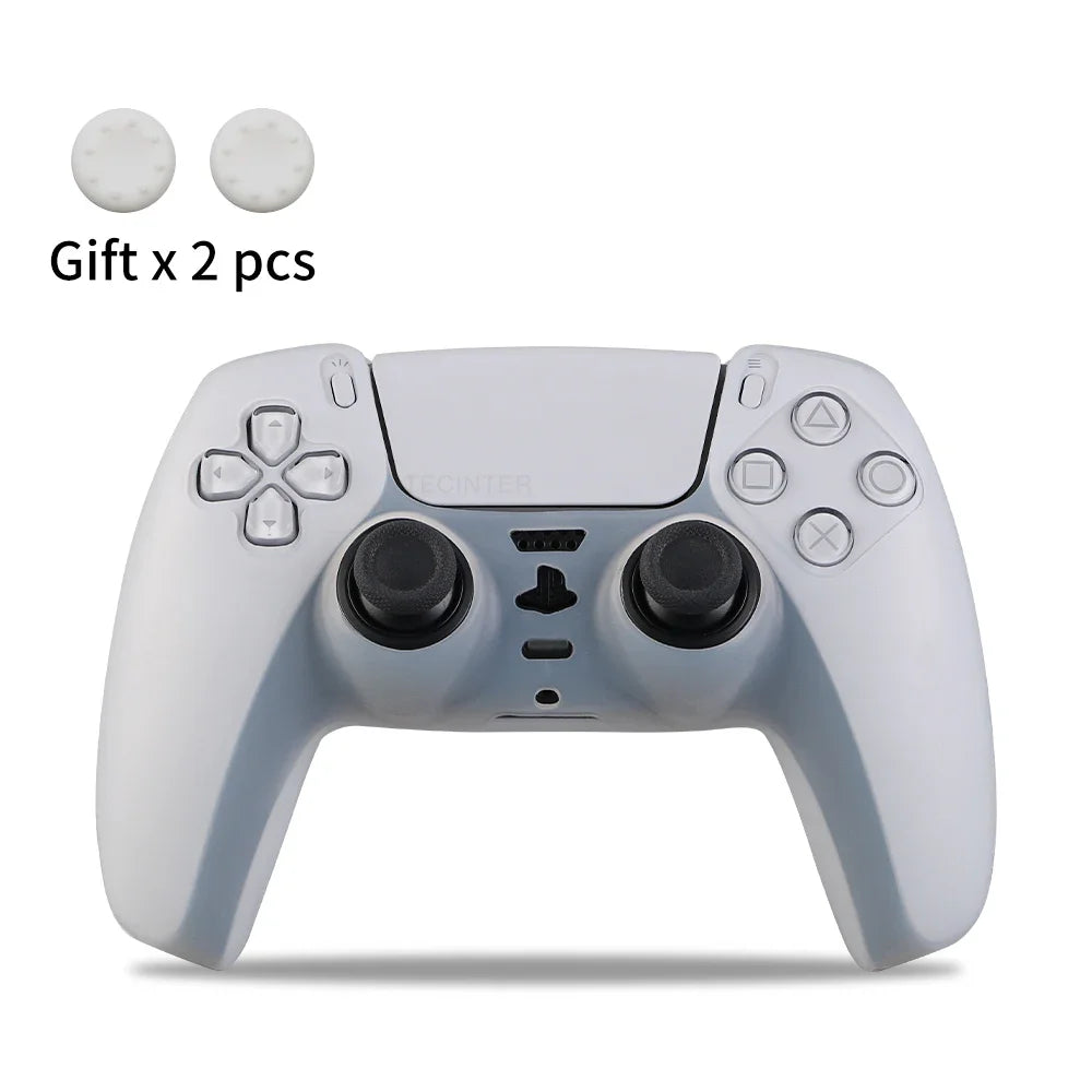 Protective Cover Skin for Playstation 5 Controller Anti-slip Silicone Case for PS5 Slim Gamepad Cover Thumb Grips Accessories