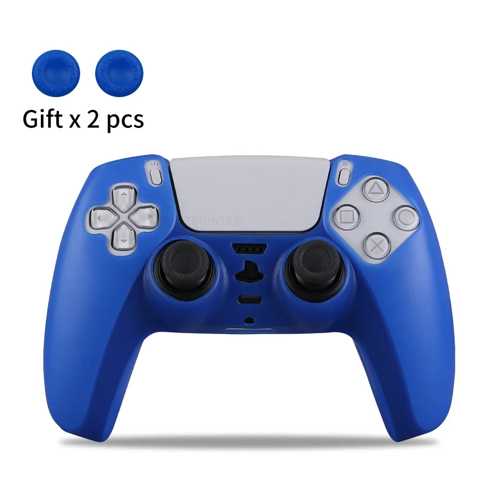 Protective Cover Skin for Playstation 5 Controller Anti-slip Silicone Case for PS5 Slim Gamepad Cover Thumb Grips Accessories