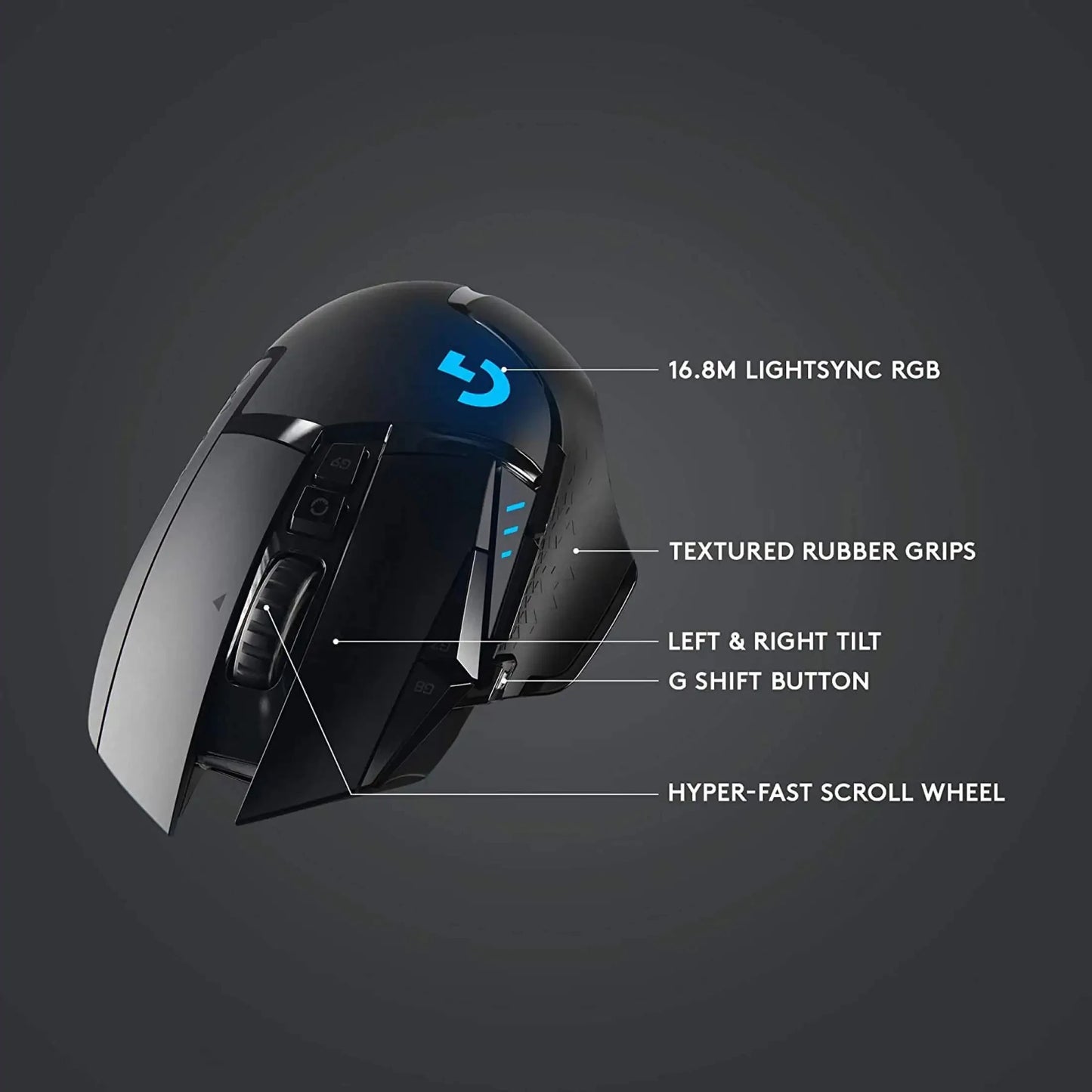 Logitech G502 HERO LIGHTSPEED Wired/Wireless Gaming Mouse Wireless 2.4GHz HERO 25600DPI RGB Suitable For E-Sports Gamers Mouse