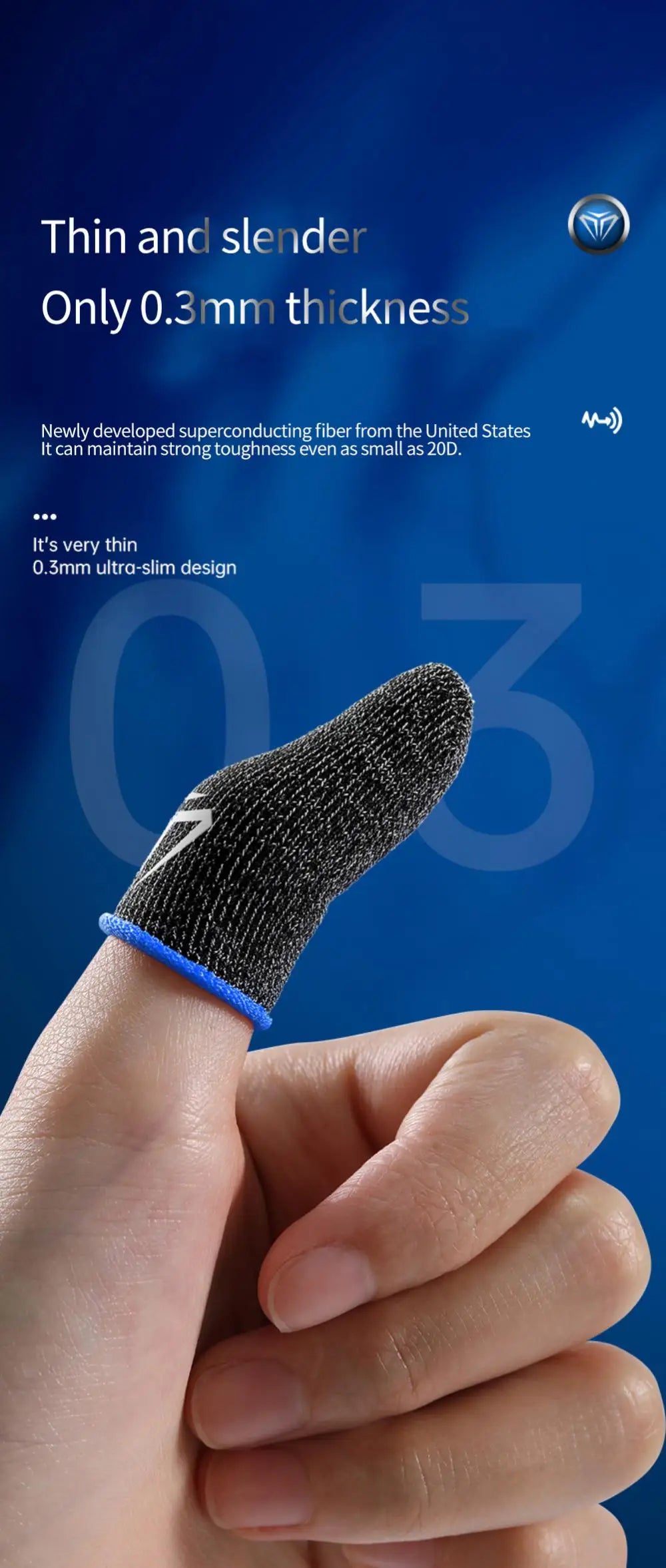 1~10PCS Pair Fingertips For Game Pubg Mobile Anti Slip Finger Glove Game Controller Finger Sleeve For Touch Screen Mobile Gaming