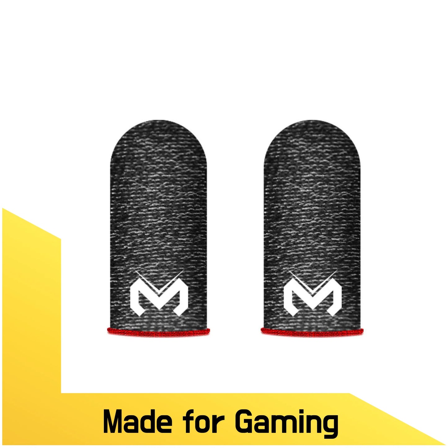 Pair of MEMO Finger Sleeve for PUBG Gaming, Anti-Slip Fingertips Finger Cover, Cellphone Touch Screen Sweatproof Gloves