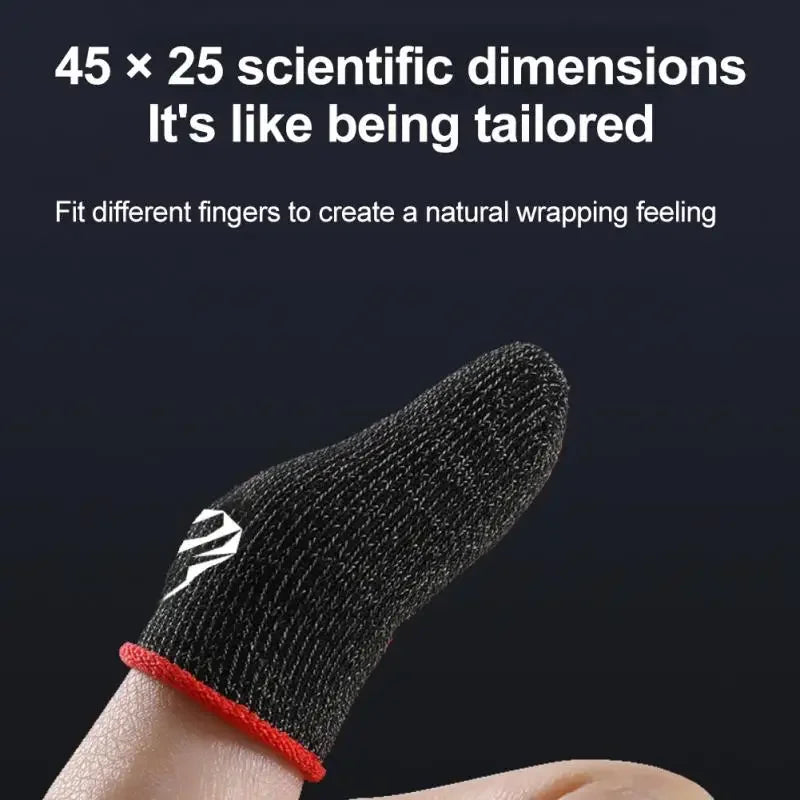 For PUBG Gaming Finger Sleeve Luminous Fingertips Cover Anti-slip Breathable Finger Cots Thumb Gloves For Mobile Game