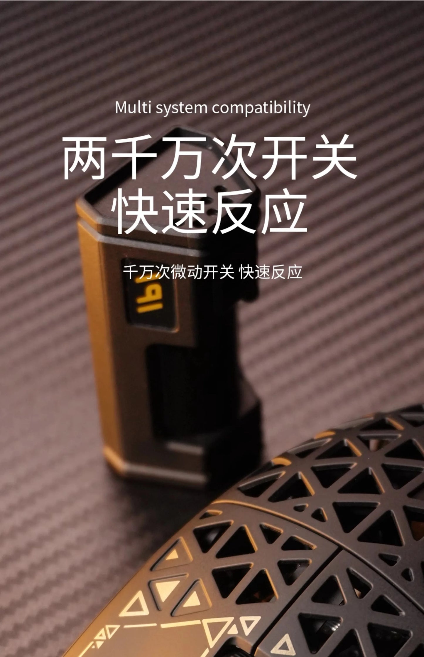 IPI NEW Float Hollow Out 3-Mode Wireless E-sport Gaming Mouse 8000Hz PAW3395 Carbon Fiber Customize Mice PC Gaming Accessories
