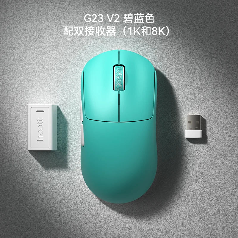 Incott G23 Pro Mouse G23 V2 Wireless Mouse 8K Incott G24 Hot Swap PAW3395 Sensor Gaming Mice Ergonomics Pc Gamer Custom Gift