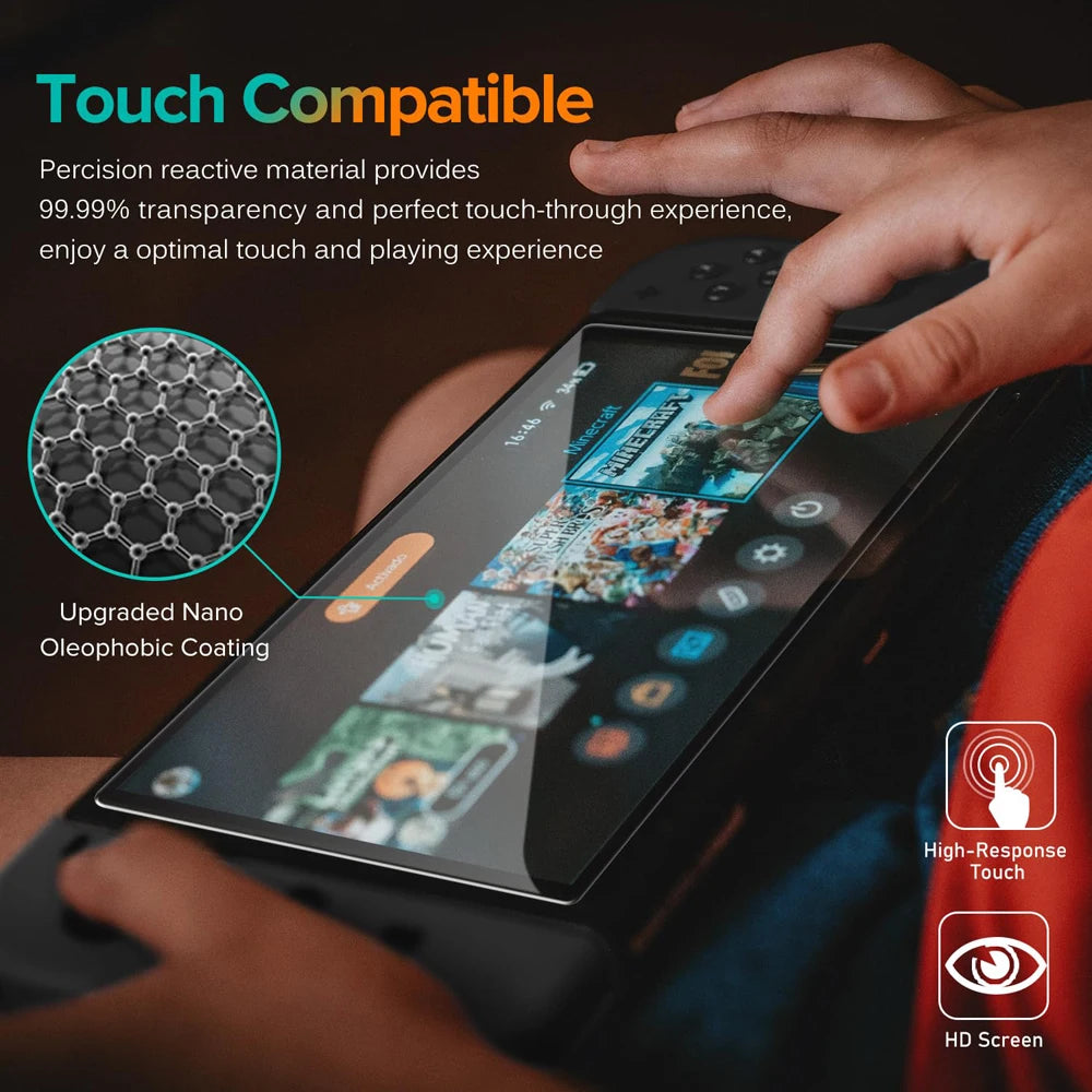 Screen Protector Tempered Glass For Switch Nintendo 2 With Joystick Cap Accessories Protector For Switch Nintendo 2