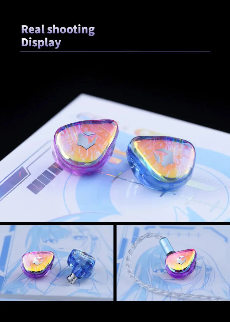 EPZ G30 Wired Earphones HIFI Music IEM In Ear Headphones Gaming Headset  Type-C 1.7MM/3.5MM ENC Noise Cancelling Custom Tuning