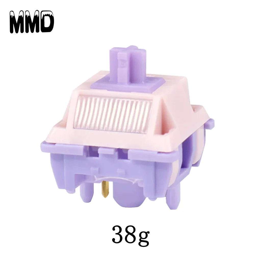 MMD Princess V4 Switch RGB Light Guide Custom 5Pin Linear Tactile Mechanical Keyboard LY Smooth Stalk Gaming Switches Lubricated