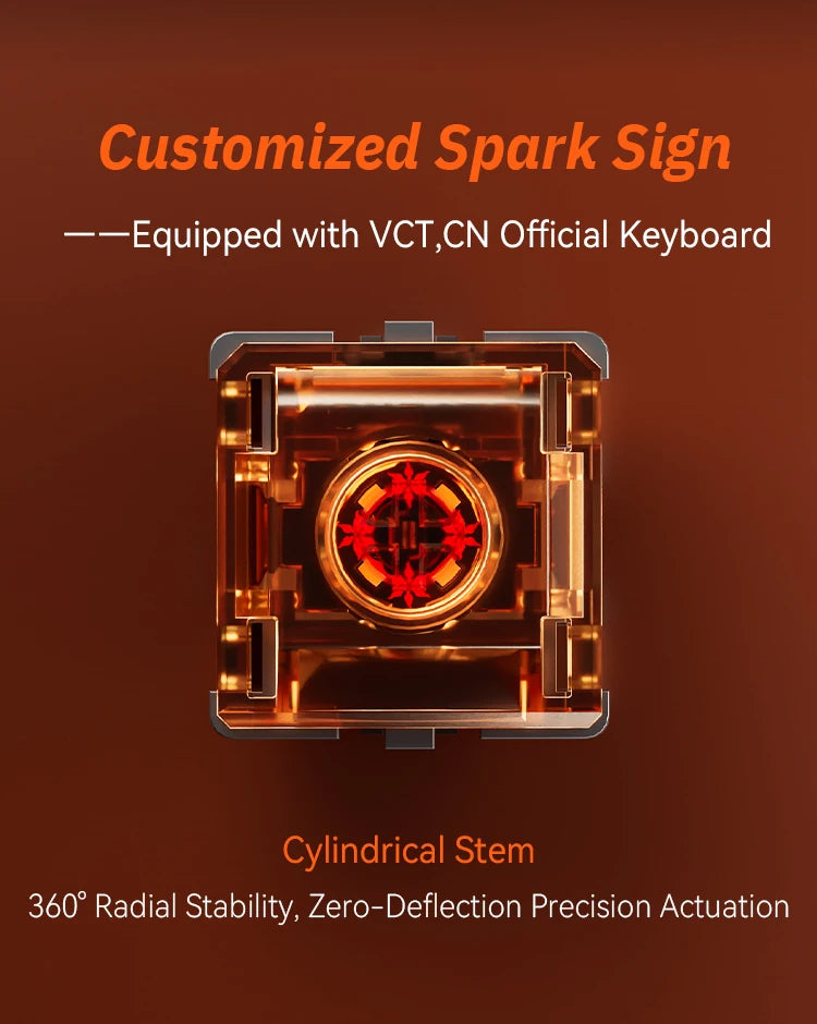 GATERON Magnetic Spark series switch, Linear, Freely setting pre-travel, Hall Sensor Effect for Magnetic Keyboard Gaming Office