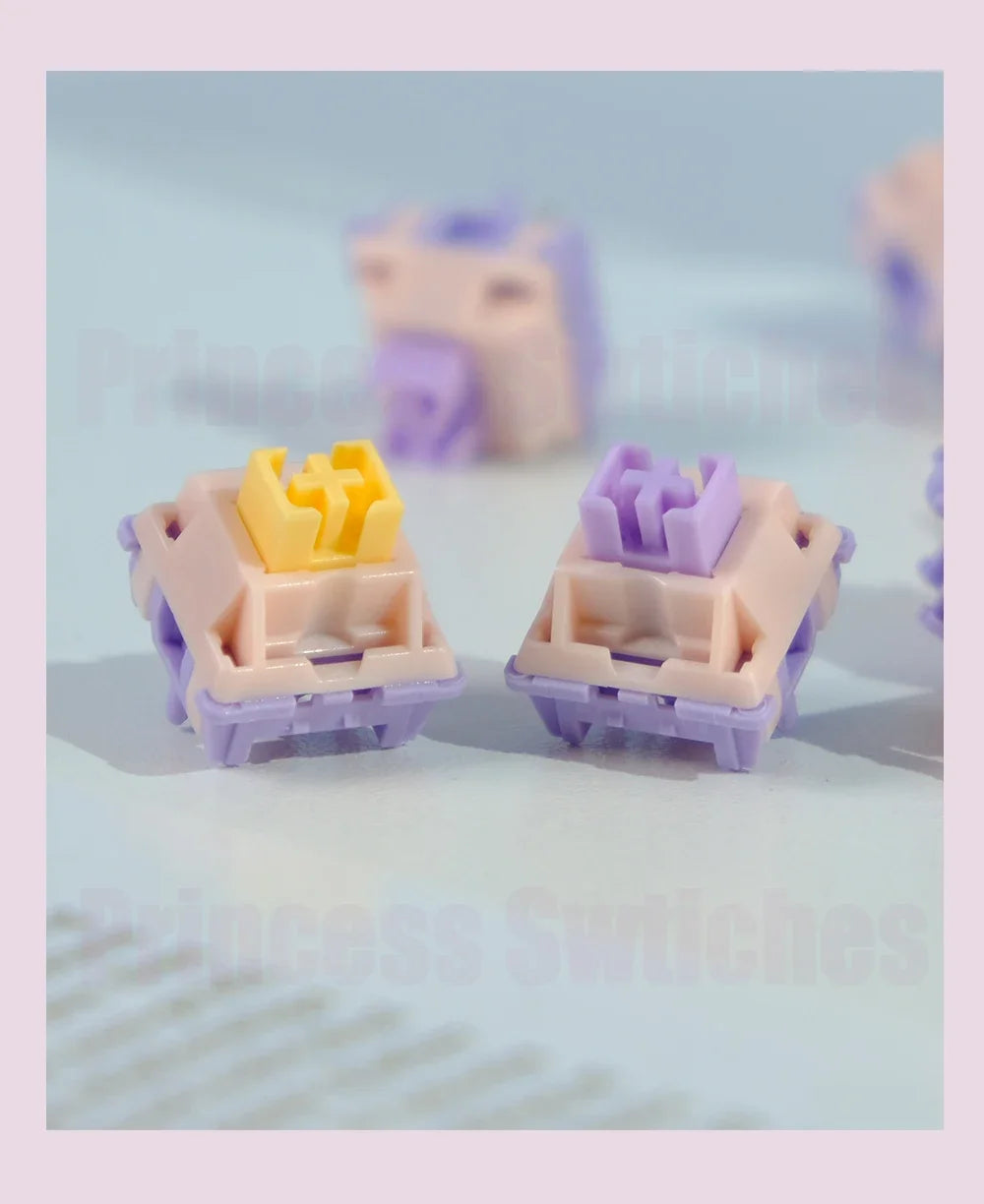 MMD Princess Switch V3 V4 Linear Tactile HIFI Sound Hot Swap Kits Switches Mechanical Keyboard Gaming Switches DIY Lubricated