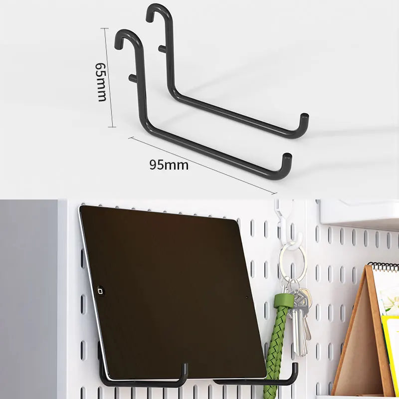 Nordic Style pegboard gamer accessories wall mount shelf peg board gaming  hook Rack Plastic Storage for Kitchen Bathroom Office