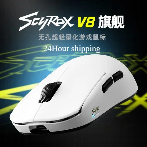Scyrox V8 Lightweight 36g Wireless Mouse 8K PAW3950 Comfortable Feel E-Sports Gaming Mouse Customized PC Gamer Accessories Gifts