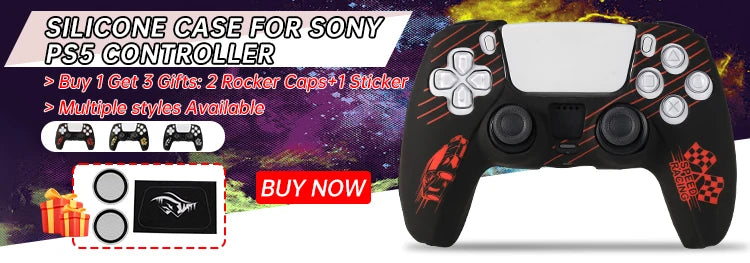 Protective Cover Skin for Playstation 5 Controller Anti-slip Silicone Case for PS5 Slim Gamepad Cover Thumb Grips Accessories