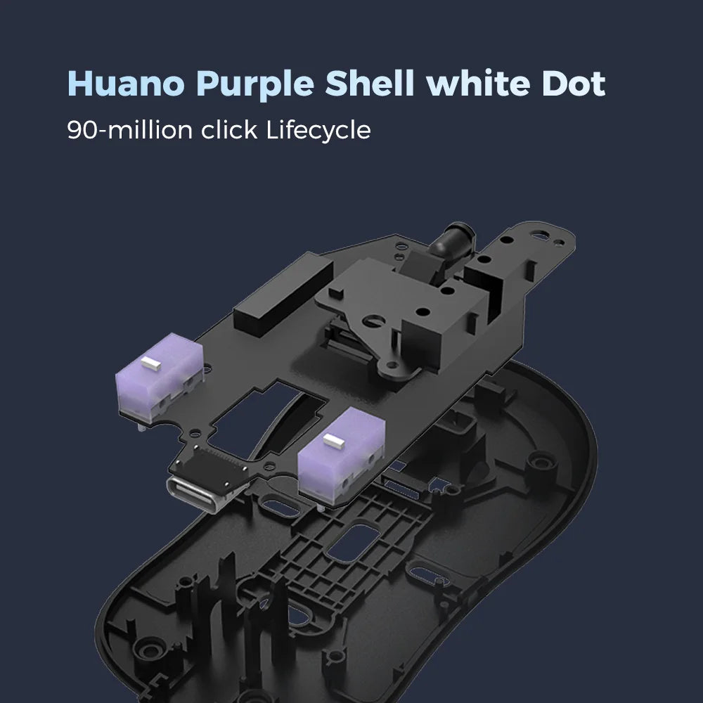 Kysona Aztec Red Gaming Mouse Wireless Mouse 55g PAW3395 Ultra-Light 26000DPI  Optical Computer Bluetooth Mice For Laptop PC