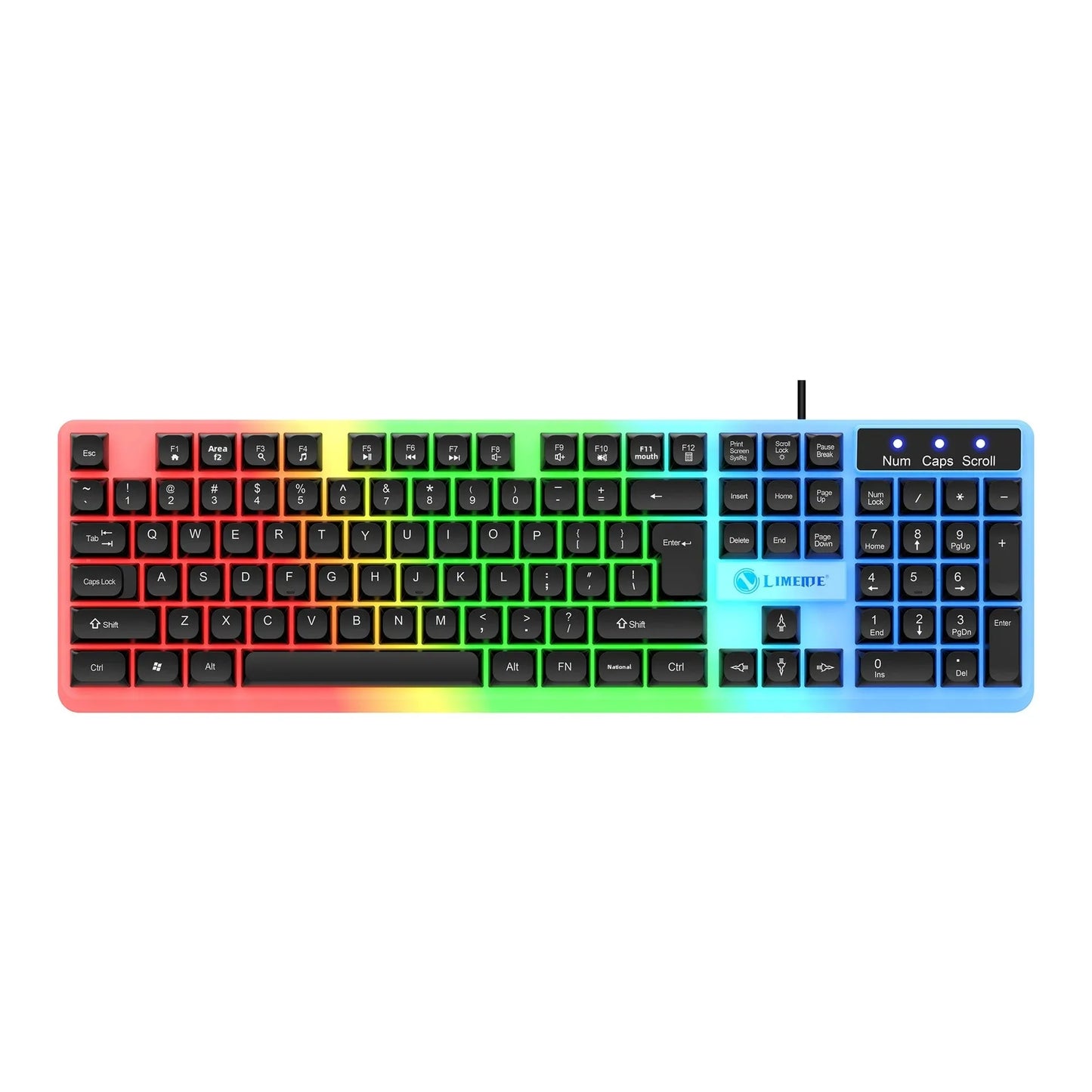 Limei T25 Metal Gaming Keyboard Mouse Set Backlit Floating Mechanical Feel USB Computer Peripherals from Mainland China