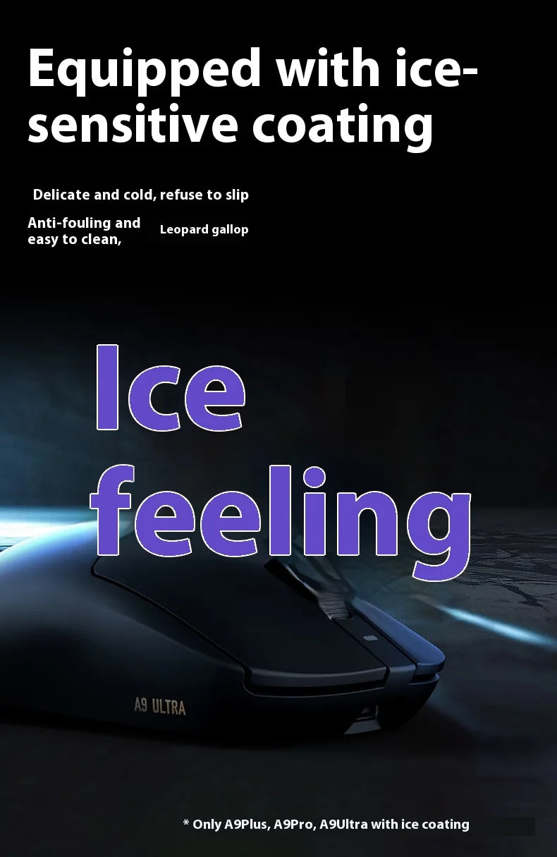 ATK A9 Ultra Wireless Gaming Mouse A9/A9 SE/A9 Plus/A9 Pro Tri Mode 8K 53g Lightweight E-sports Gaming Mouse PC Custom Accessory