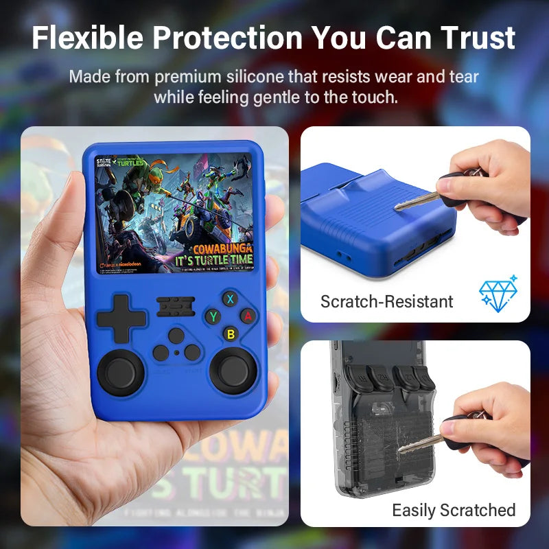 Protective case For R36S Silicone Case Soft 360° drop protection Case For R36s Handheld Game Console Accessories