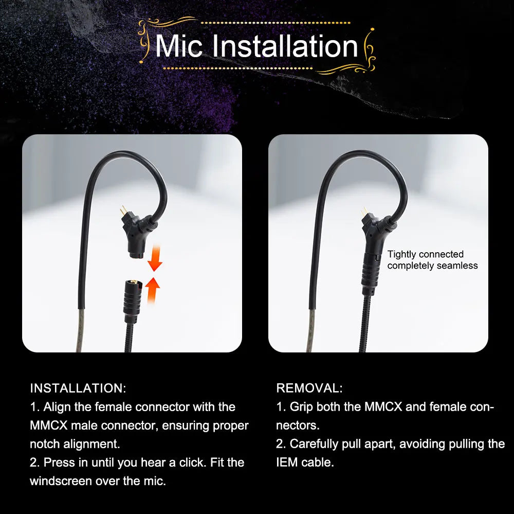 Celest Wyvern Black Type-C In Ear Earphone Monitor With Microphone Hifi Music Headphone IEMs Wired Gaming Earbuds For Gif