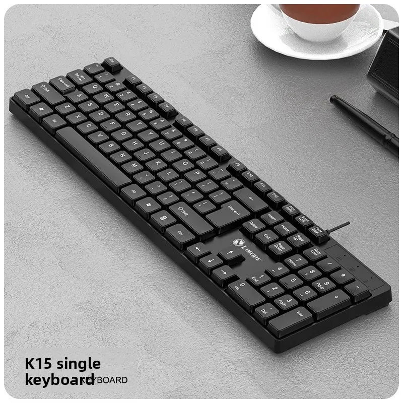Limei T25 Metal Gaming Keyboard Mouse Set Backlit Floating Mechanical Feel USB Computer Peripherals from Mainland China