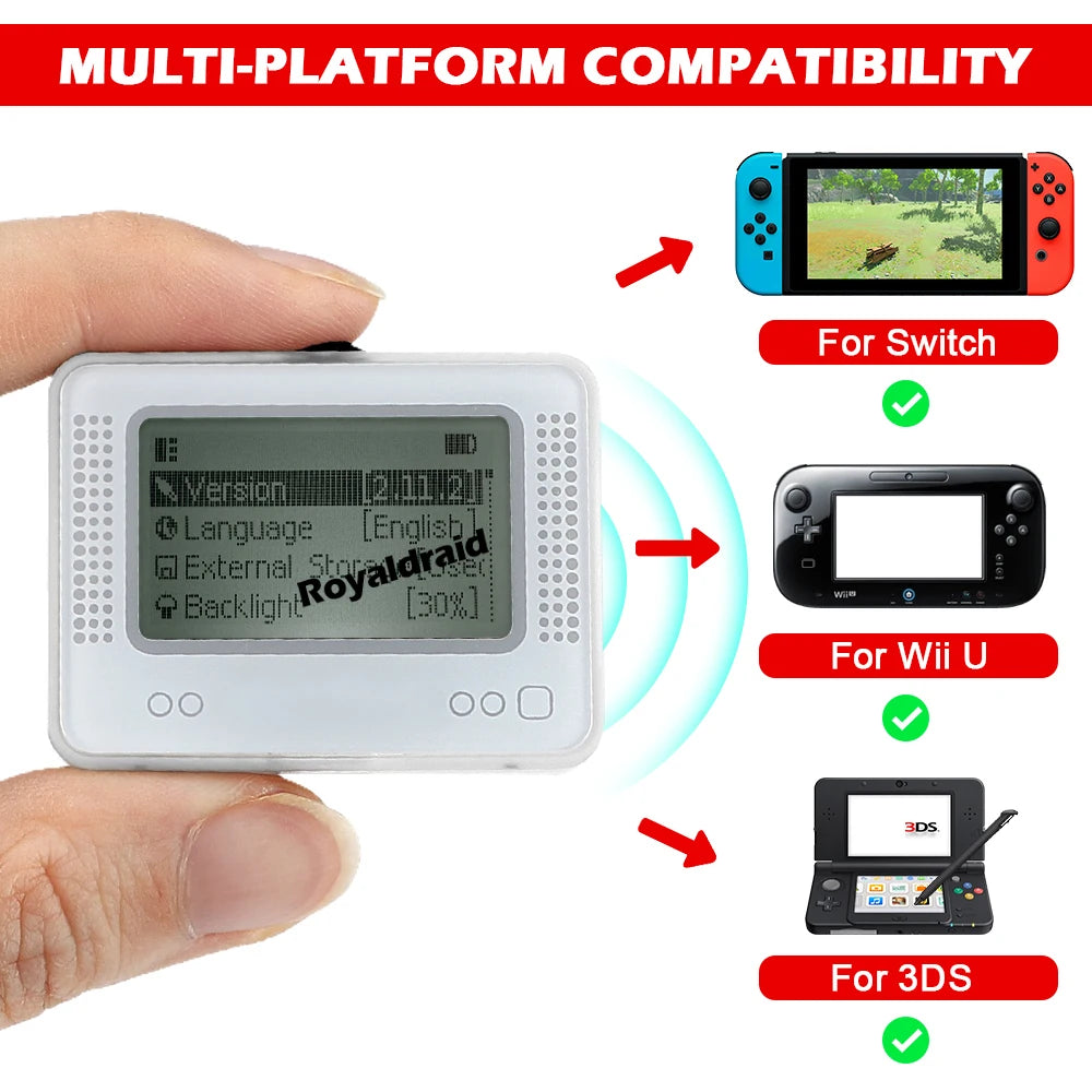 For Allmiibo Chargeable Intelligent Simulator Emulator Bluetooth-Compatible Universal Writer for Switch/Wiiu Gaming Accessories