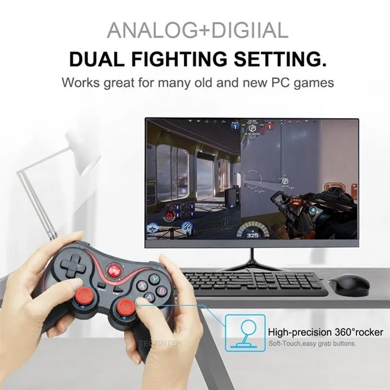 Terios T3 X3 Wireless Joystick Gamepad PC Game Controller for PS3/IOS Phone/TV Box For Nintendo Switch Accessories
