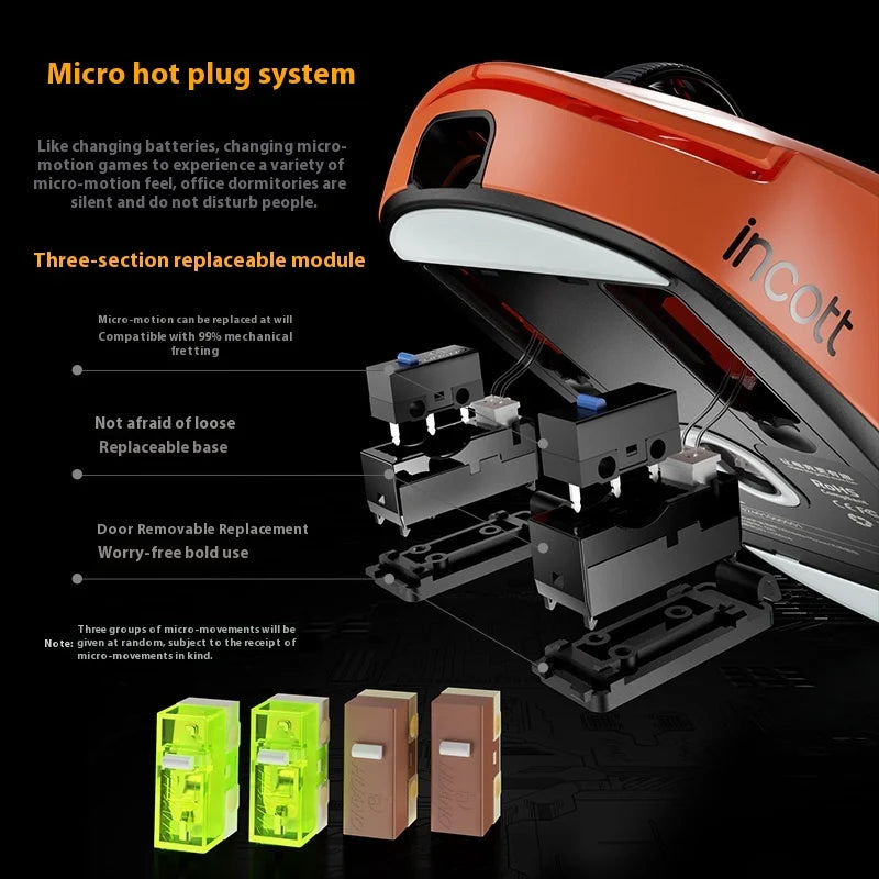 Incott G23 Pro Mouse G23 V2 Wireless Mouse 8K Incott G24 Hot Swap PAW3395 Sensor Gaming Mice Ergonomics Pc Gamer Custom Gift