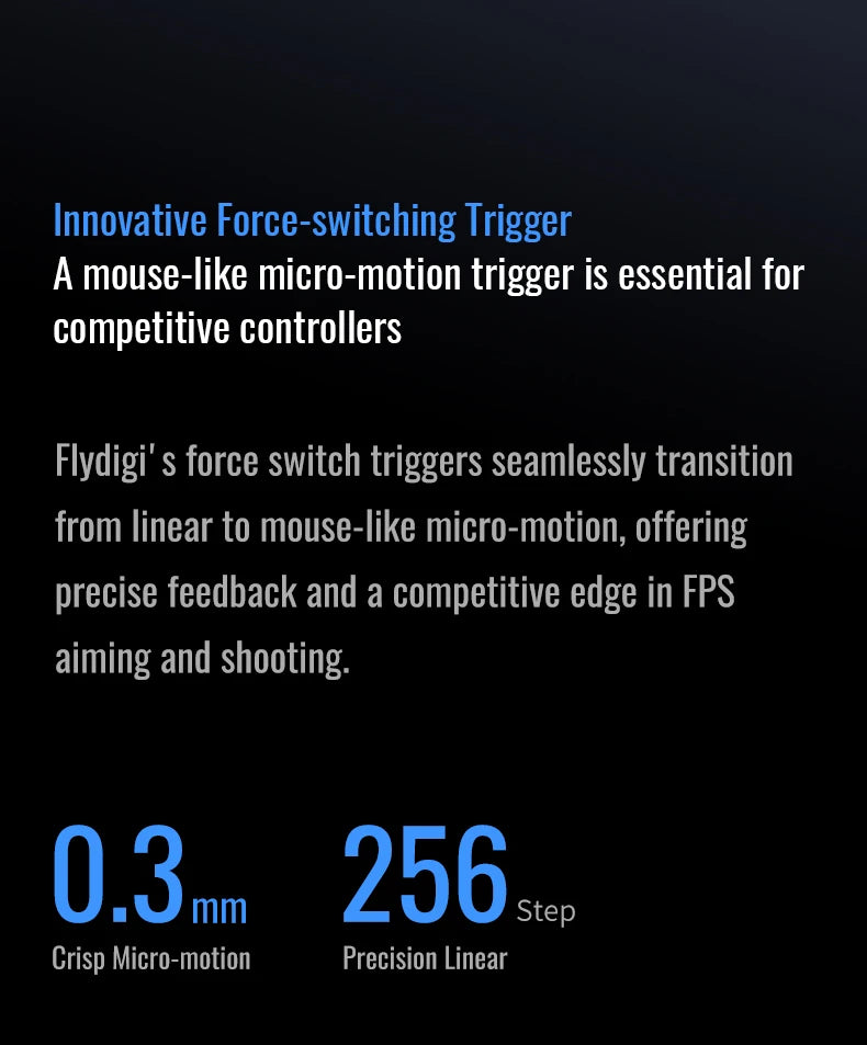 Flydigi Vader 4 Pro Gaming Controller, Force-switchable Tirgger Support, For PC/NS/Mobile/TV Box, PC Gamer PS