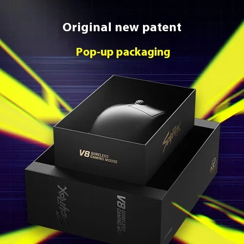Scyrox V8 Lightweight 36g Wireless Mouse 8K PAW3950 Comfortable Feel E-Sports Gaming Mouse Customized PC Gamer Accessories Gifts