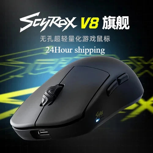 Scyrox V8 Lightweight 36g Wireless Mouse 8K PAW3950 Comfortable Feel E-Sports Gaming Mouse Customized PC Gamer Accessories Gifts