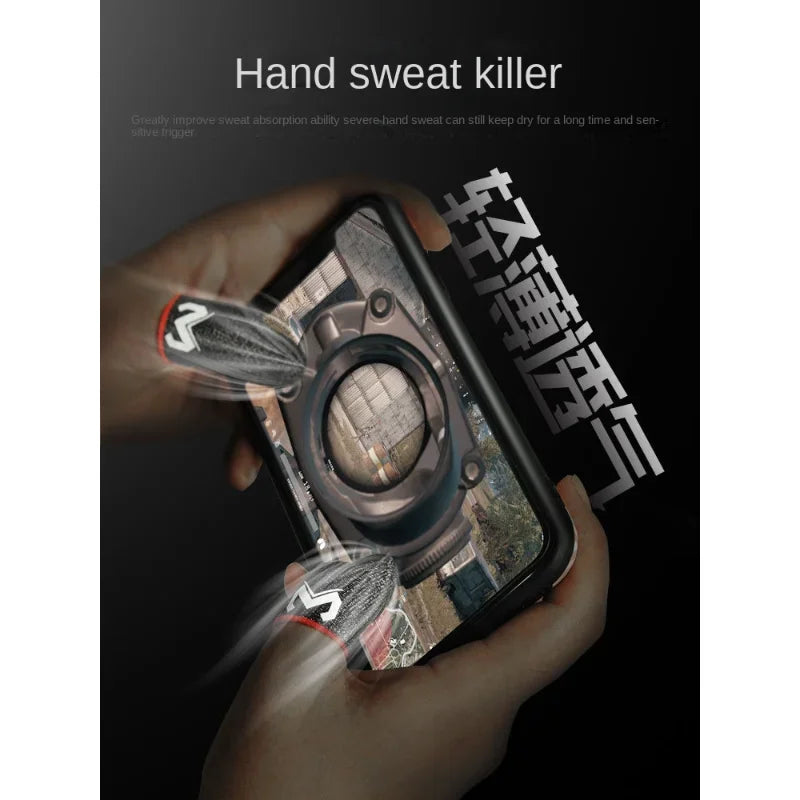 Pair of MEMO Finger Sleeve for PUBG Gaming, Anti-Slip Fingertips Finger Cover, Cellphone Touch Screen Sweatproof Gloves