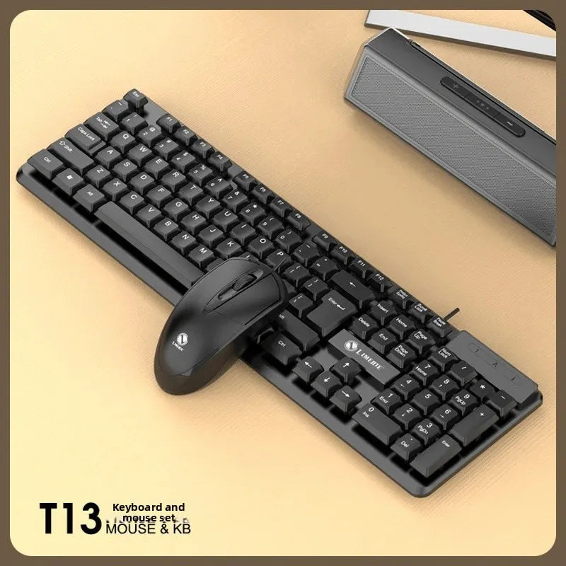 Limei T25 Metal Gaming Keyboard Mouse Set Backlit Floating Mechanical Feel USB Computer Peripherals from Mainland China