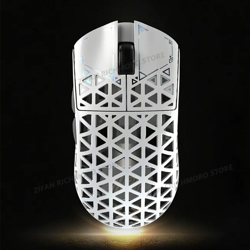 IPI NEW Float Hollow Out 3-Mode Wireless E-sport Gaming Mouse 8000Hz PAW3395 Carbon Fiber Customize Mice PC Gaming Accessories