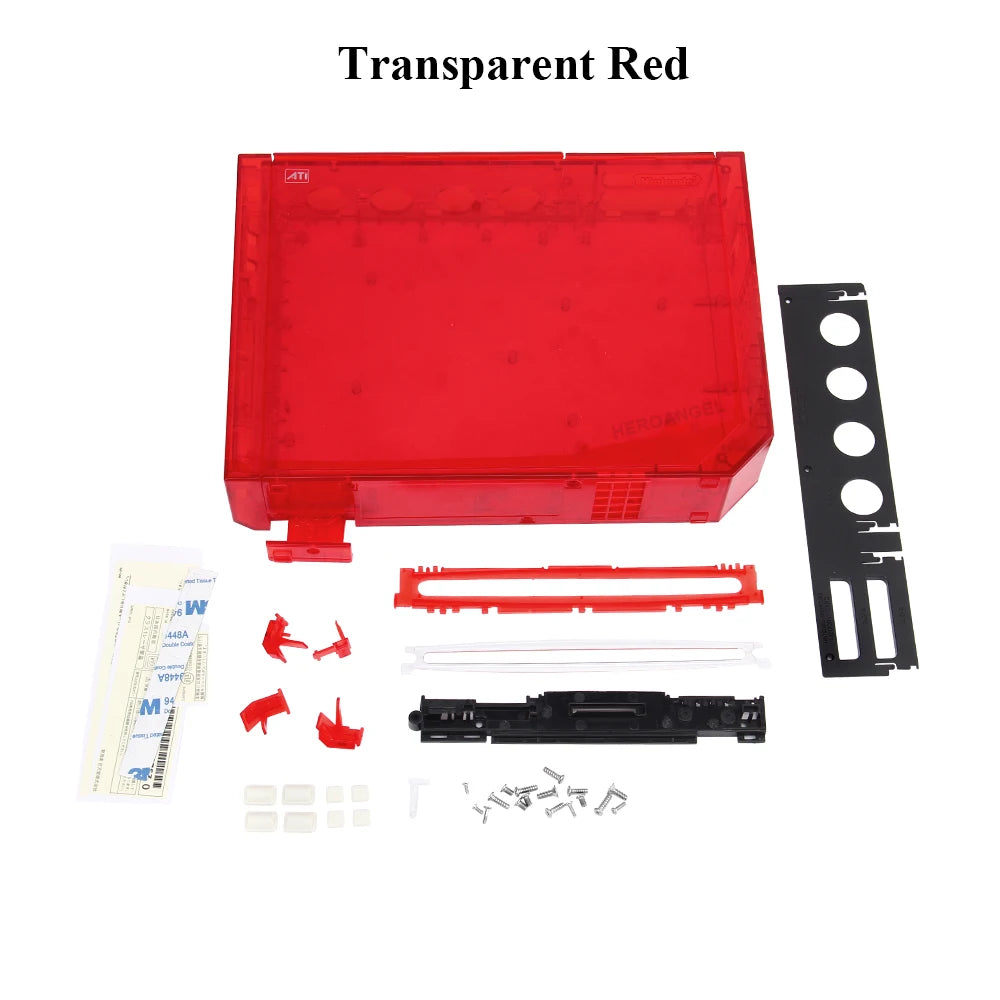 Black White Blue Transparent Color Full Set Housing Case Cover Replacement for Wii Accessories Game Console with Retail Package