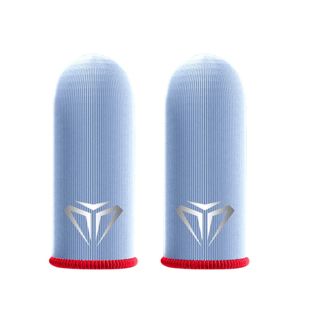 2pcs Finger Cover Breathable Game Controller Finger Sleeve For Pubg Sweat Proof Non-Scratch Touch Screen Gaming Thumb Gloves