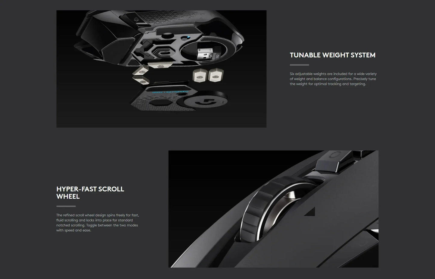 Logitech G502 HERO LIGHTSPEED Wired/Wireless Gaming Mouse Wireless 2.4GHz HERO 25600DPI RGB Suitable For E-Sports Gamers Mouse