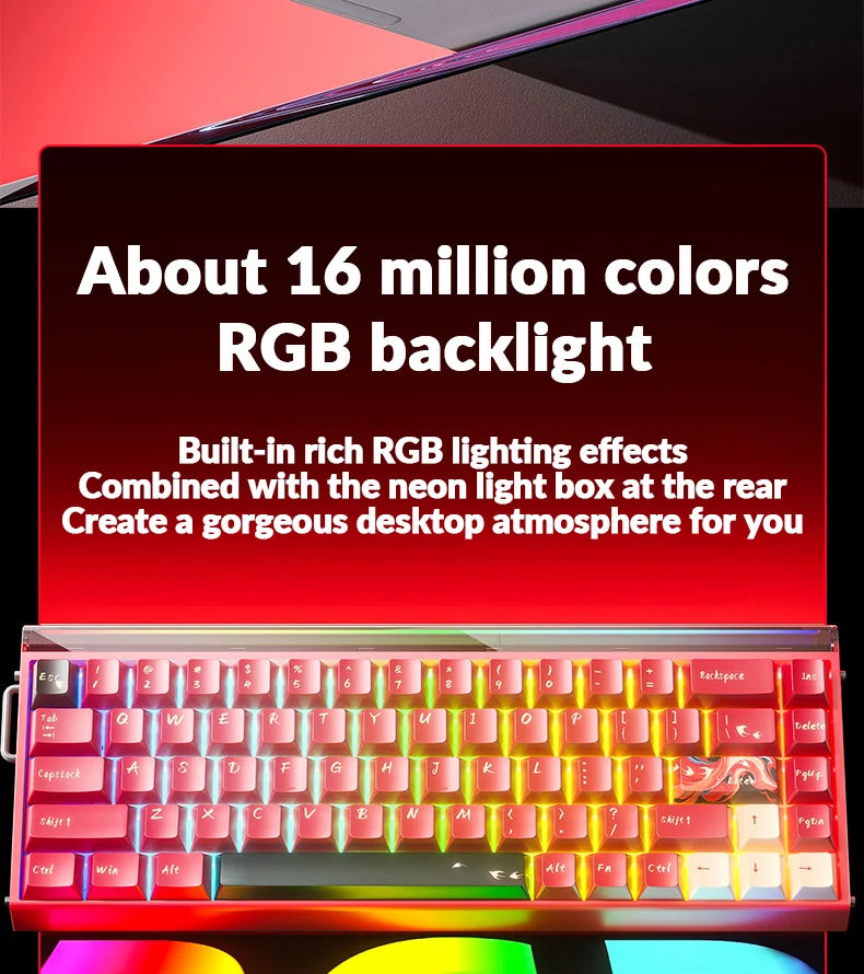 AULA HERO68 HE Ultra/pro Magnetic Switch Gaming Keyboard Full CNC Aluminum Case Rapid Trigger 8kHz Rate of Return RGB