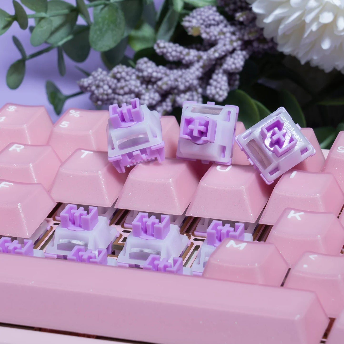 GATERON Magnetic Orchid Full POM switch, Dual-rail Structure, Rapid Trigger HE, Hall Sensor Effect for Magnetic Keyboard Gaming