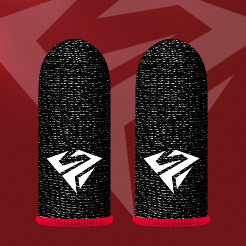 2x Mobile Game Fingertip Gloves Gamer Sweatproof Anti-slip Touch Screen Finger Sleeve Breathable Gaming Finger Cover Sweat-proof