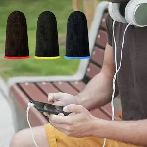 20PCS Finger Sleeve For PUBG Mobile Game Seamless Anti-Sweat Breathable Finger Sleeve Gloves Sensitive Touch Screen Gaming