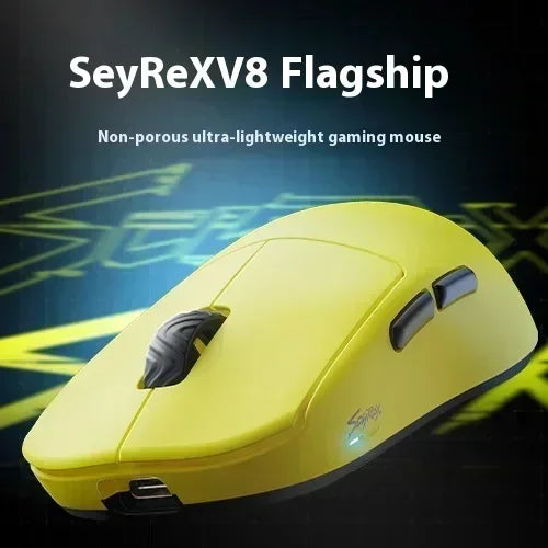 Ready-Stock Scyrox V8 Mouse 8k Return Paw3950 Dual Mode Wireless E-Sports Mouse Ergonomics 36g E-Sports Mice Pc Gamer Accessory