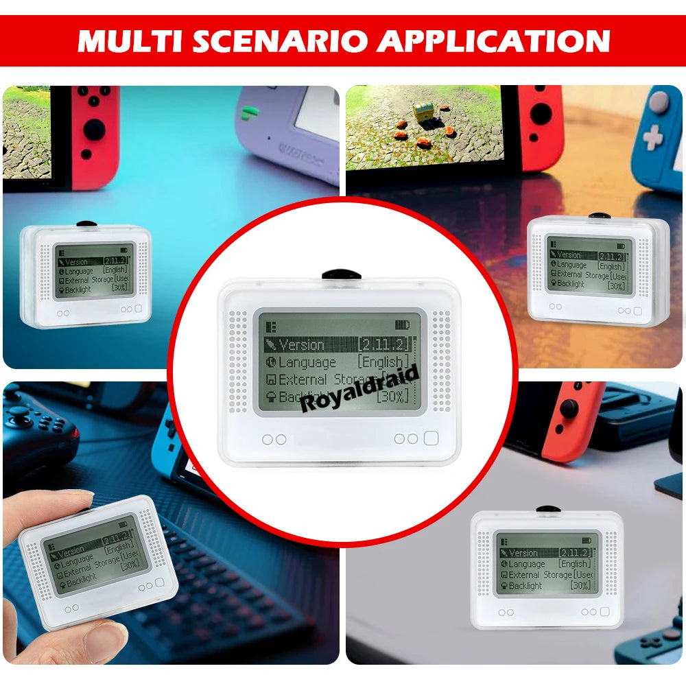 For Allmiibo Chargeable Intelligent Simulator Emulator Bluetooth-Compatible Universal Writer for Switch/Wiiu Gaming Accessories