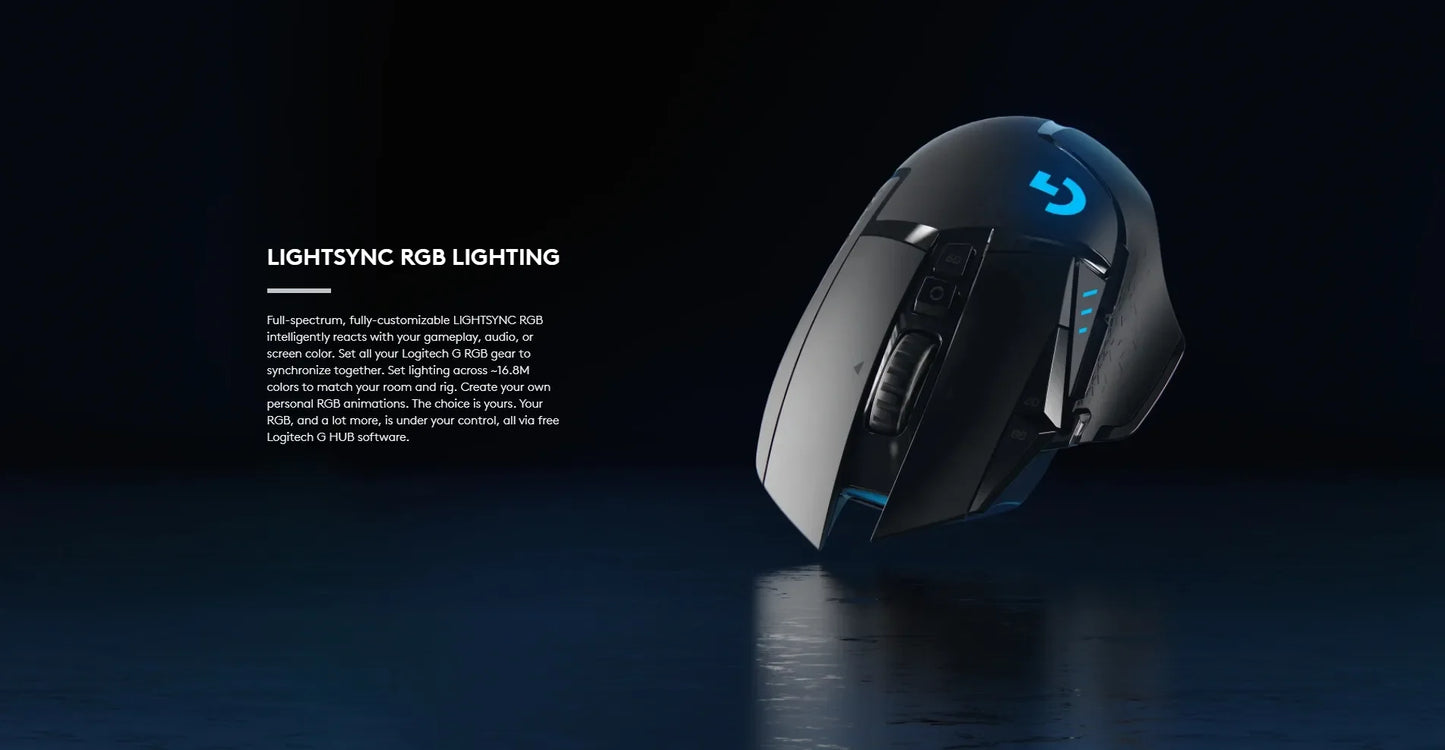 Logitech G502 HERO LIGHTSPEED Wired/Wireless Gaming Mouse Wireless 2.4GHz HERO 25600DPI RGB Suitable For E-Sports Gamers Mouse
